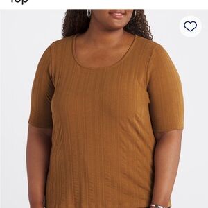 Staccato Women's Tan Short Sleeve Top
